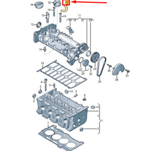 NEW VW GOLF VARIANT CG MK8 ENGINE AIR HOSE 04E103560M