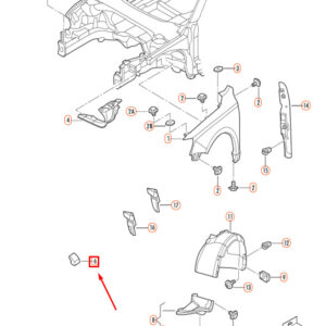 NEW VOLKSWAGEN GOLF MK6 FRONT FENDER NOISE INSULATION PLATE 1K0864725 ORIGINAL