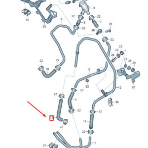 NEW VW TOUAREG 7P MK2 COOLANT HOSE 7P0819324A