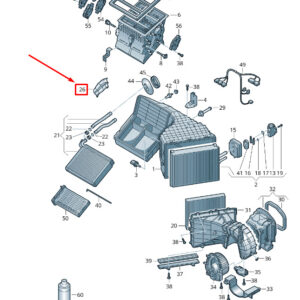 NEW VW TOUAREG 7P MK2 HEATER CORE ACCESS COVER LHD 7P1820581