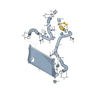 NEW VOLKSWAGEN TIGUAN ALLSPACE BW2 INTERCOOLER HOSE 5QF145828A