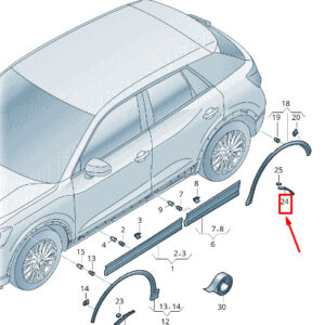 NEW AUDI Q2 GA REAR RIGHT WHEEL COVER 81A854990A