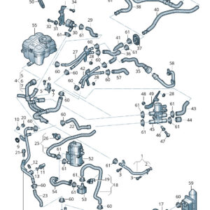 NEW AUDI Q7 4M ENGINE COOLANT PIPE 4M0265189