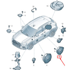 NEW AUDI Q2 GA REAR DOOR BASS LOUDSPEAKER 83A035411