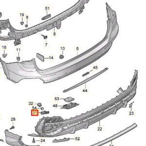 NEW AUDI Q3 F3 SPORTBACK REAR LEFT PDC ULTRASONIC HOLDER 83F919289A