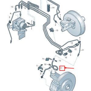 NEW VW T-CROSS C1 FRONT BRAKE HOSE 2Q0611701A