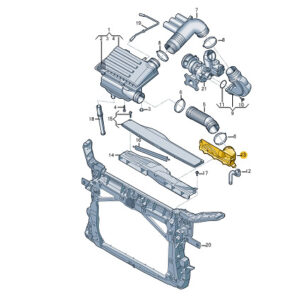 NEW VOLKSWAGEN SHARAN 7N AIR INTAKE DUCT 7N0129621