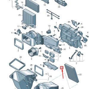 NEW VOLKSWAGEN CRAFTER 2F MK1 AIR GUIDE CHANNEL COVER 2E0819235A