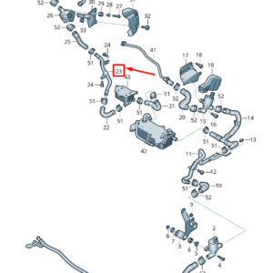 NEW AUDI Q7 4M ENGINE COOLANT PIPE 4M0121485CQ