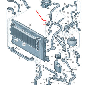 NEW AUDI A6 4A C8 ENGINE COOLANT HOSE QUICK ACTING COUPLING 4K0122293EQ