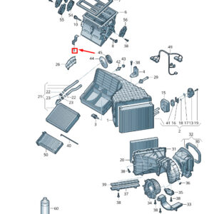 NEW VW TOUAREG 7P MK2 CONNECTION BOX BRACKET 7P1820761
