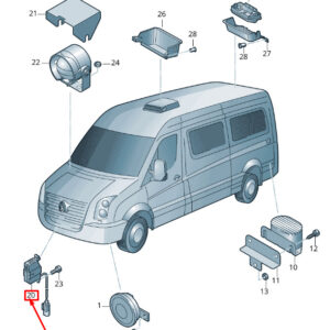 NEW VOLKSWAGEN CRAFTER 2F MK1 BONNET MICRO SWITCH 2E0919241E