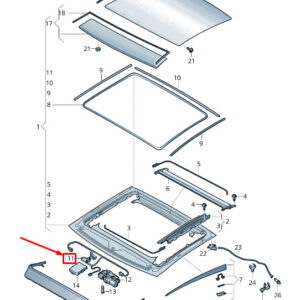 NEW AUDI Q3 F3 SUNROOF WIRING HARNESS 4K5971642