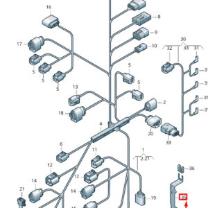 NEW VOLKSWAGEN CRAFTER 2F MK1 CONNECTOR HOUSING BRACKET 076971501