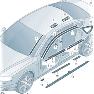 NEW AUDI RS7 SPORTBACK 4G LEFT B-PILLAR TRIM 4G8853289T94
