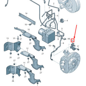 NEW AUDI RSQ3 8U FRONT RIGHT BRAKE HOSE RETAINER 8U0611842