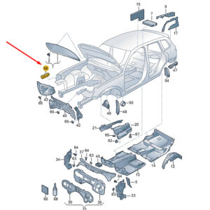 NEW VW TOUAREG 7P MK2 LEFT WATER BOX SOUND ABSORBER 7P6864759