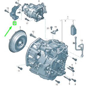 NEW VOLKSWAGEN PASSAT B8 3G TRANSMISSION CARRIER 0CP409905H
