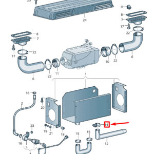 NEW VW CRAFTER 2F MK1 AUXILIARY HEATER EXHAUST PIPE CLAMP 2E0819584