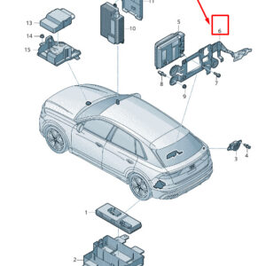 NEW AUDI Q7 4M VOLTAGE CONVERTER BRACKET 4M0907349C
