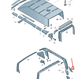 NEW VW TRANSPORTER VI T6 C-PILLAR UNCTION PLATE 7H3817736