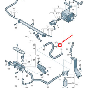NEW VOLKSWAGEN CADDY 2K MK3 FUEL LINE 2K0133321C