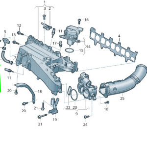 NEW VOLKSWAGEN ARTEON 3H7 INTAKE MANIFOLD HOSE 05L131850A