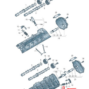 NEW VW TOUAREG 7P MK2 VALVE SPRING 06E109623N
