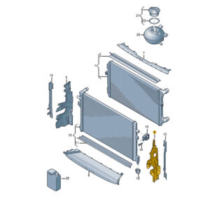 NEW VOLKSWAGEN TIGUAN AD1 AIR GUIDE LEFT 5NA121283R