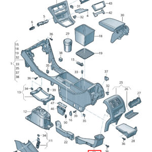 NEW VW TOURAN 5T REAR CONSOLE AIR GUIDE CHANNEL 5TA863250C
