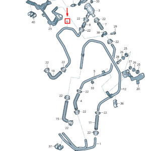 NEW VW TOUAREG 7P MK2 COOLANT PIPE 7P0819858B