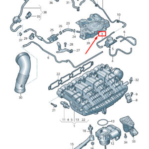 NEW AUDI Q8 4MN ENGINE VACUUM PIPE 06K133773G