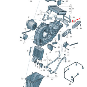 NEW VW TOUAREG 7P MK2 EVAPORATOR SEAL 7L0820080