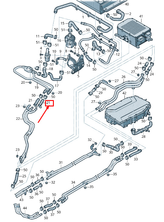 NEW AUDI A6 4A C8 ENGINE COOLANT HOSE 4K0121548A 1 NEW AUDI A6 4A C8 ENGINE COOLANT HOSE 4K0121548A