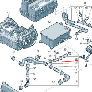 NEW VOLKSWAGEN LOAD UP COOLANT T-PIECE 5Q0121087F