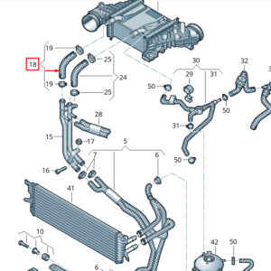 NEW VOLKSWAGEN MULTIVAN T7 STM STN COOLANT HOSE PIPE 7E0121096AD