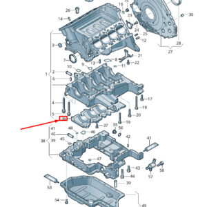 NEW VW TOUAREG 7P MK2 CRANKCASE HOUSING INSERT 079115289S