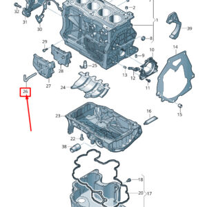 NEW AUDI A5 F5 CRANKCASE VENT HOSE 04E103493T