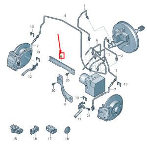 NEW VW SHARAN 7N BRAKE PIPES COVER 5N0611732A