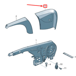 NEW VOLKSWAGEN CRAFTER 2F MK1 HANDBRAKE HANDLE TRIM RHD 2E2711463A