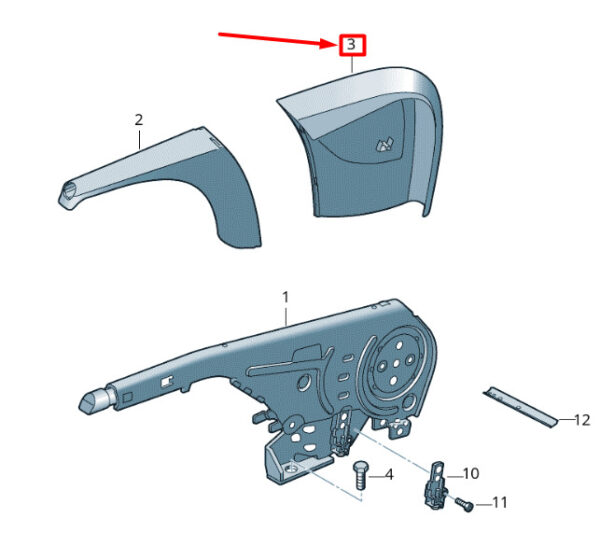NEW VOLKSWAGEN CRAFTER 2F MK1 HANDBRAKE HANDLE TRIM RHD 2E2711463A