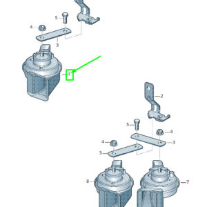 NEW VOLKSWAGEN ARTEON 3H7 HIGH TONE HORN SIGNAL 1S0951113