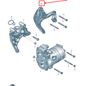 NEW AUDI Q7 4M A/C COMPRESSOR BRACKET 06M260885R