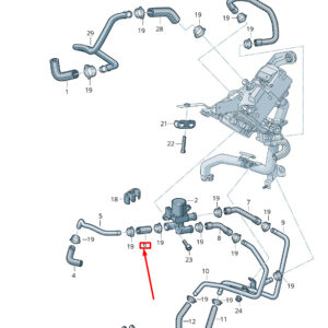 NEW VW TOUAREG 7P MK2 COOLANT HOSE PIPE 7L0815371D