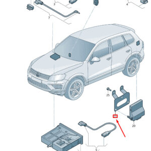 NEW VW TOUAREG 7P MK2 DIAGNOSIS INTERFACE RETAINER 7P6907347
