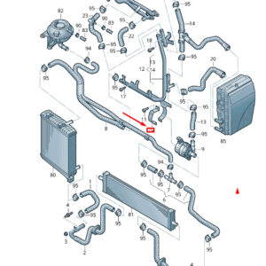 NEW VW TOUAREG 7P MK2 ADDITIONAL COOLANT PUMP BRACKET 7P0121079F