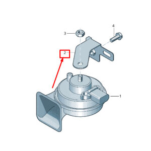 NEW AUDI Q2 GA RIGHT SPRING SHACKLE 81A951230