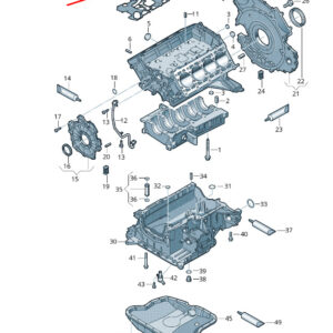 NEW VW TOUAREG 7P MK2 CRANKCASE SEAL 057103121M