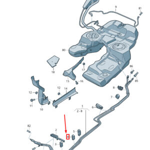 NEW VW TOUAREG 7P MK2 FUEL LINE RETAINER 7P0201532