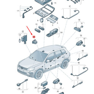NEW VW TOUAREG 7P MK2 FRONT DOOR LED LIGHT 7P6919390AKW2